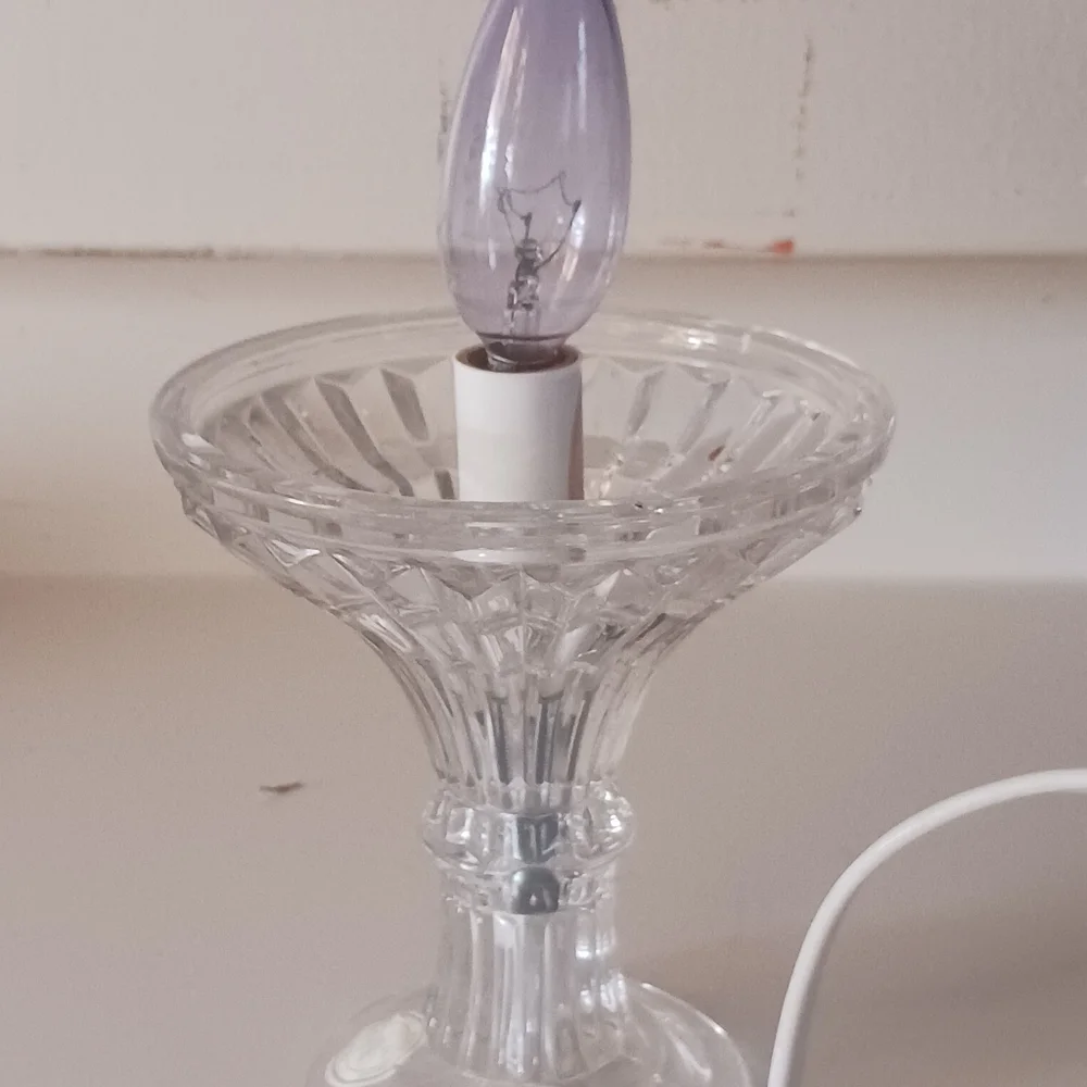 Crystal Lamp Boudoir German Candle 6 Inch